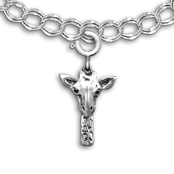 Silver giraffe hotsell charm