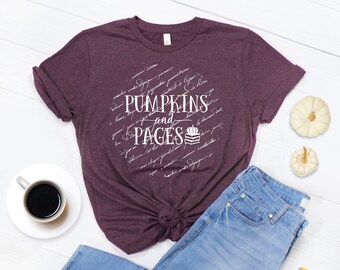 Pumpkins and Pages - T-Shirt