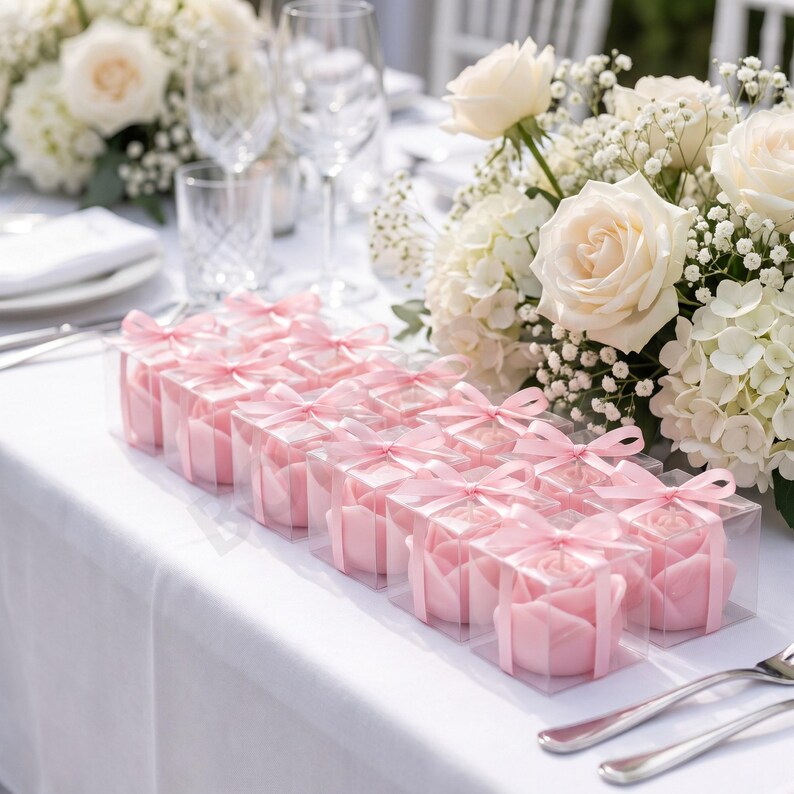 Rose Bud Candle Favors, Wedding Favors for Guests, Personalized Tag, Bridal Shower, Quinceañera, Handmade in Mexico image 7