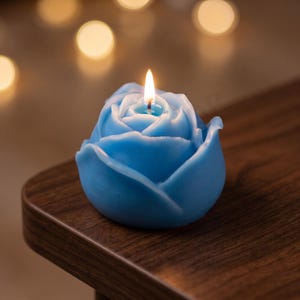 Rose Bud Candle Favors, Wedding Favors for Guests, Personalized Tag, Bridal Shower, Quinceañera, Handmade in Mexico image 4