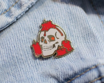 Skull Enamel Pin | Halloween Pin