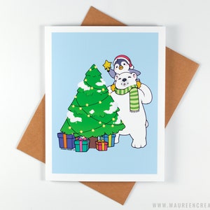 de voeux d'arbre de Noël | Carte de Noël