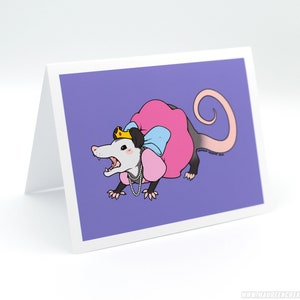 Princess Possum Greeting Card