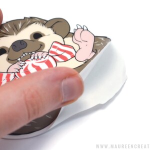 Hedgehog Sticker Waterproof Vinyl Sticker image 2