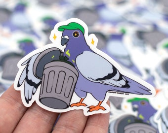 Trash Pigeon Sticker | Waterproof Vinyl Sticker