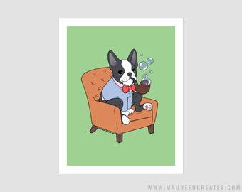 Boston Terrier Art Print