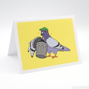 Tarjeta de felicitación Paloma de la basura / Paloma de la basura
