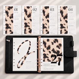 17-Piece Dashboard Set | Yearly, Quarterly & Monthly Planner Inserts | A5, A6, Personal, Half Letter | Elavae Paper Signature Collection