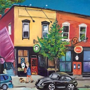 Chagrin Falls Print of Melissa Bollen Painting Falls Ohio Tigers Small Town USA CF Chagrin