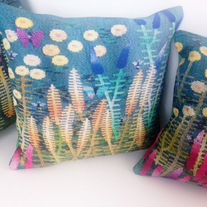 Prairie Goldenrod sachet cushion filled with fragrant lavender. Free US shipping image 2