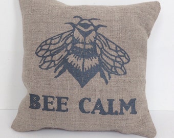 for self-care, Honeybee sachet cushion filled with fragrant lavender: Bee Calm. Free Shipping USA