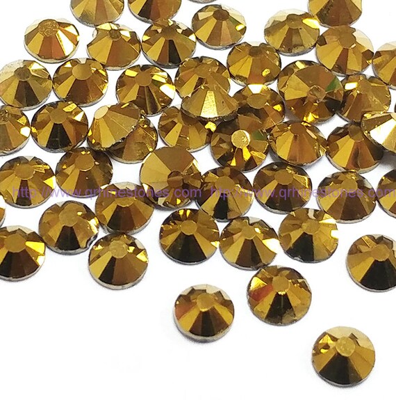 gold flats with rhinestones