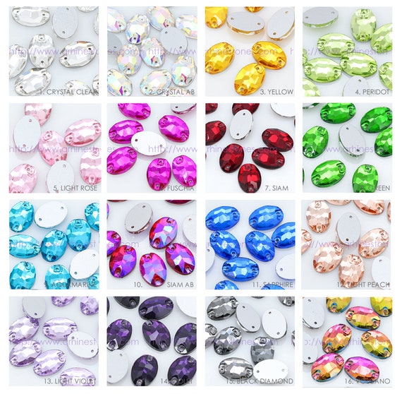Olivine Green 100 Non-Hotfix Flatback Glass Crystal Diamanté Rhinestones