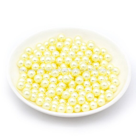 Light Yellow Vase Filler Pearl Spherical Bead NO HOLE plastic Etsy