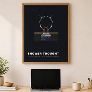 Funny Programmer Poster – Shower Thought, Software Engineer Gift, Digital Download