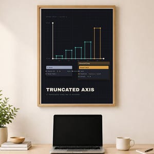 Rolig dataanalytikerposter – avkortad axel, statistikpresent, digital nedladdning