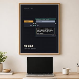 Funny Programmer Poster – Regex, Software Engineer Gift, Digital Download
