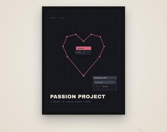 Proyecto Pasión – Póster Divertido para la Oficina, Regalo para Compañeros de Trabajo, Descarga Digital
