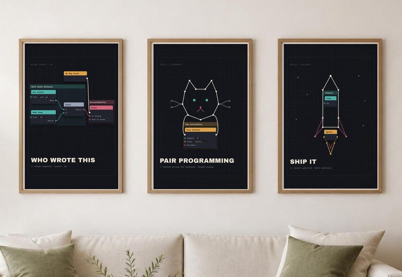 Funny Programmer Poster – Pair Programming, Software Engineer Gift, Digital Download image 4
