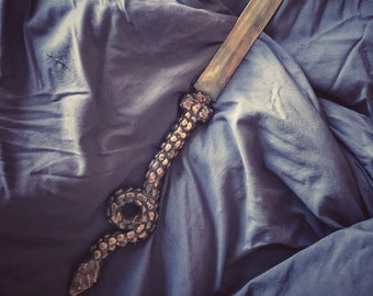 Snake or Serpent Ritual Dagger, Athame, Magick Sword 1