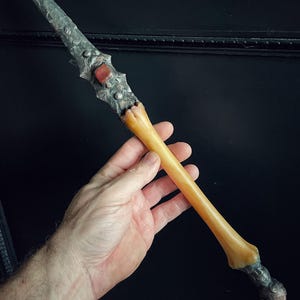 Coyote Bone Ritual Knife or Athame with Carnelian Agate