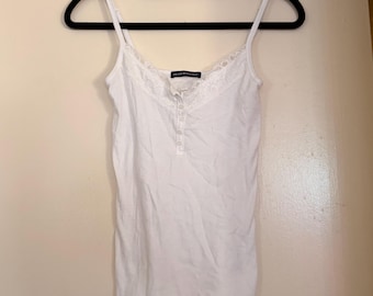 White lace brandy melville tank top