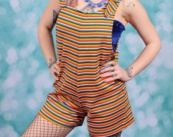 Rainbow Romper - Rainbow stripe - fairylove