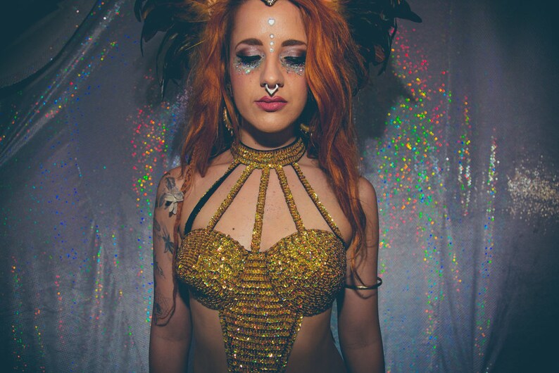 gold sequin one piece