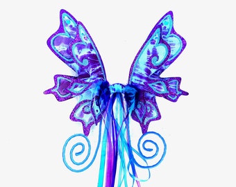 Alas brillantes de princesa tie-dye con antenas - Fairylove