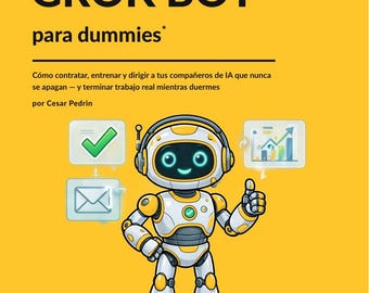 Grok Bot para Dummies, Guía en Español PDF, IA para Principiantes (Digital Download)