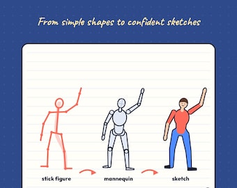 Draw People in 30 Days: Beginner Figure Drawing Guide (PDF Ebook)