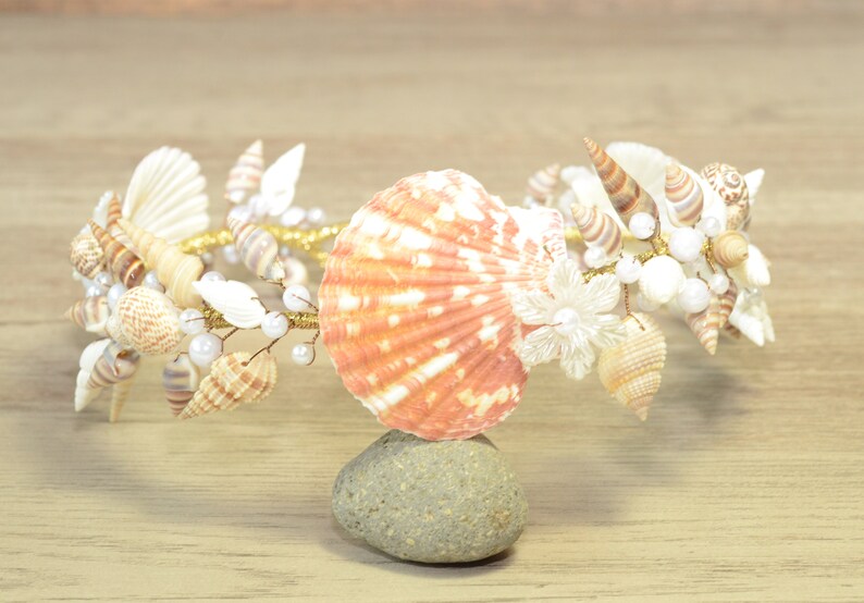 Mermaid Hair Accessory Beach Wedding Crown Shell Headpiece | Etsy