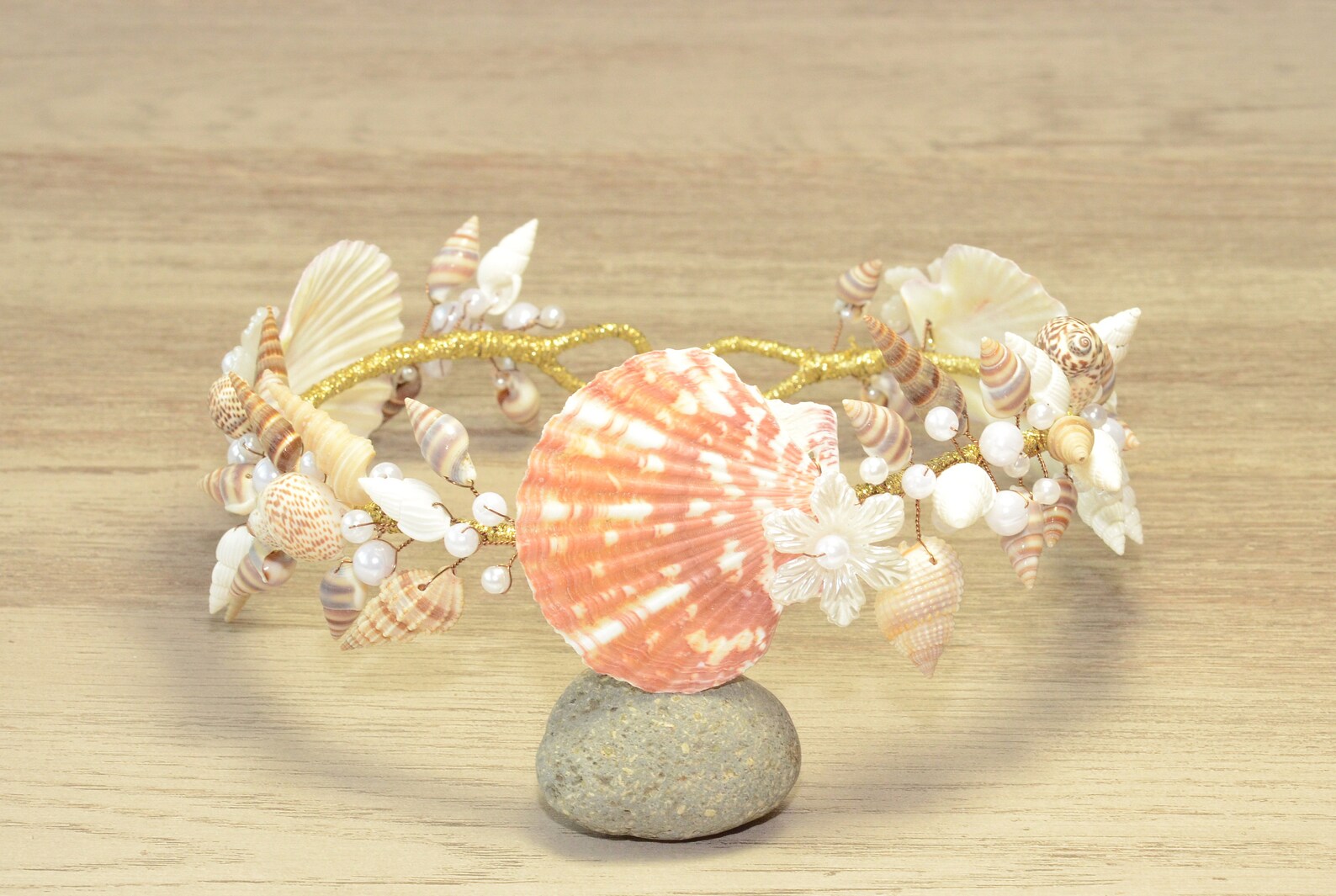 Mermaid Hair Accessory Beach Wedding Crown Shell Headpiece | Etsy