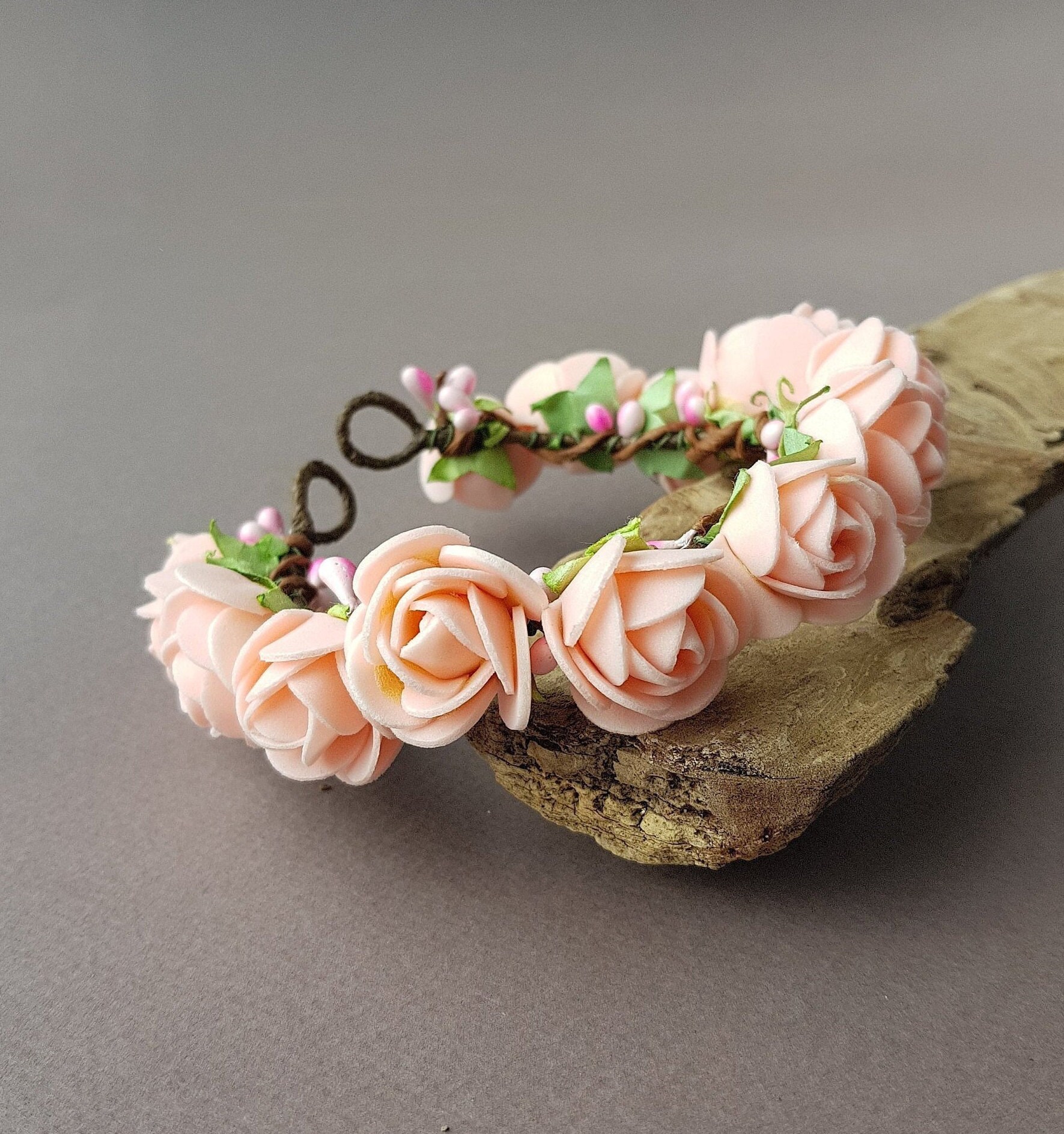 First Communion Headpiece Flower Girl Crown Flower tiara for | Etsy