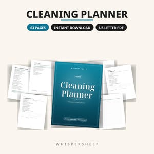 Cleaning Planner Printable, Declutter Checklist, 30-Day Declutter Challenge, ADHD Cleaning Schedule, Room by Room Deep Clean