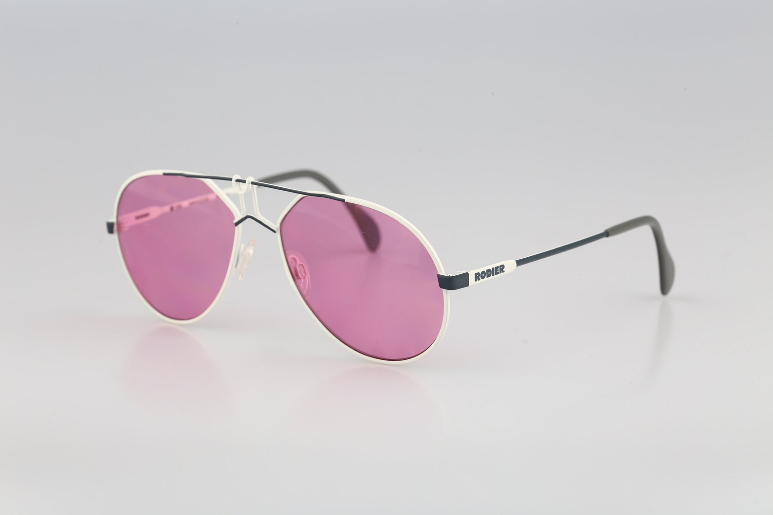 Rodier M125 312 Vintage 80s tinted pink lenses white | Etsy