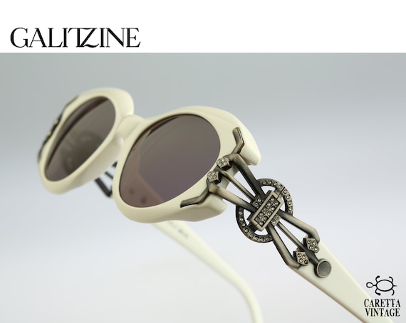 Rhinestone sunglasses, Galitzine G11, Vintage 90s
