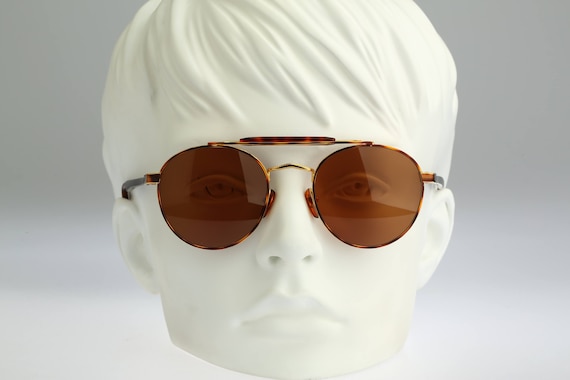 Sirena 544 301, Vintage 90s tortoise round aviator