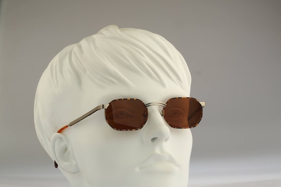 Look 443 Arrow, Vintage 90s gold & tortoise small