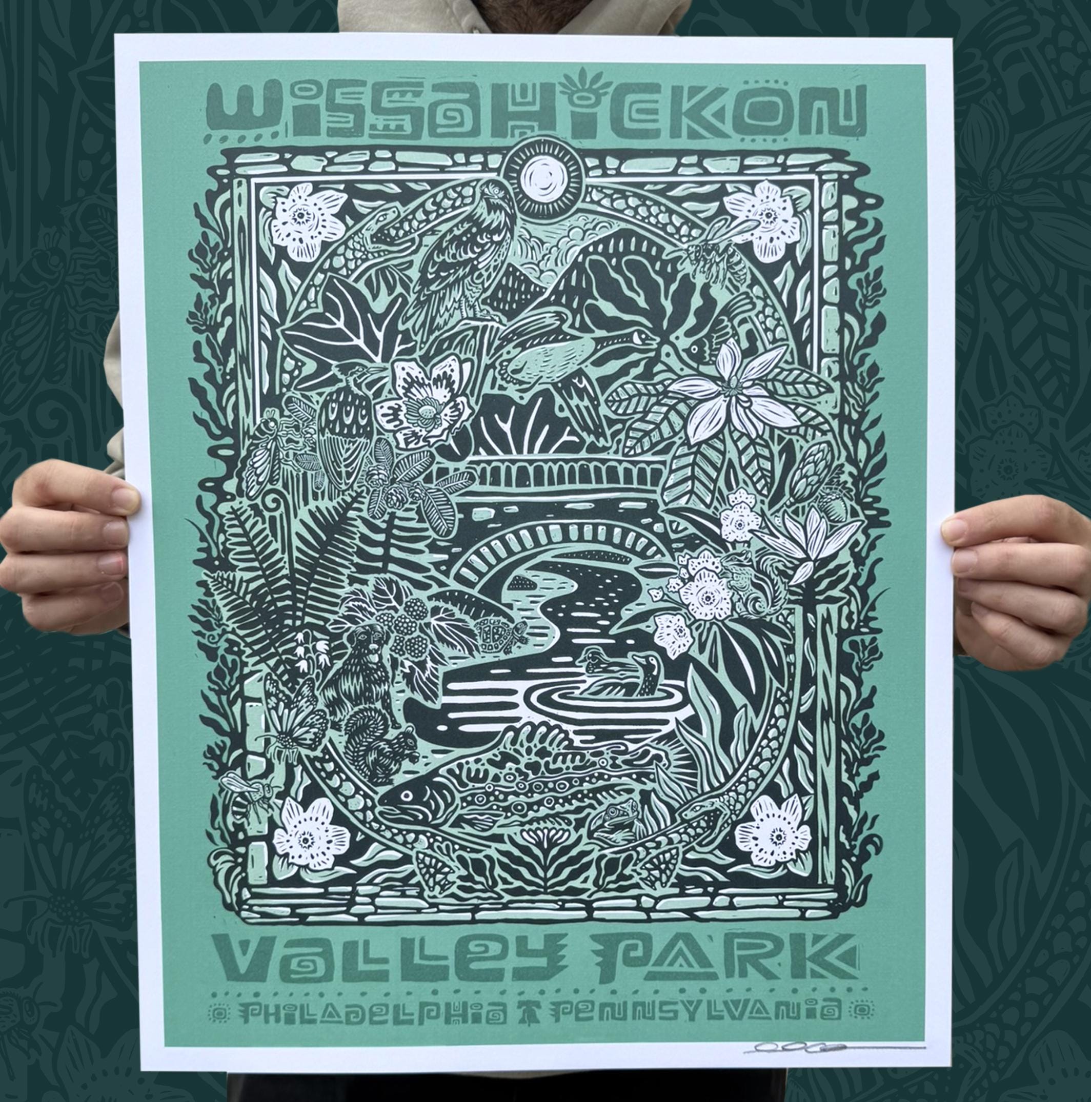 WISSAHICKON VALLEY Full Color Giclee Print 11x14 16x20 18x24