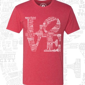 Philadelphia LOVE Unisex Tee Shirt -- Paul Carpenter Art