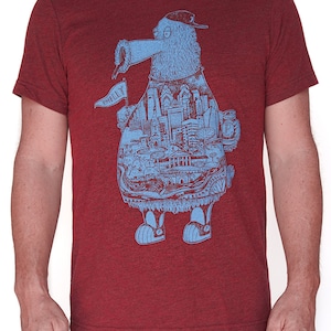 Philadelphia FANATIC Unisex Tee Shirt Paul Carpenter Art image 3