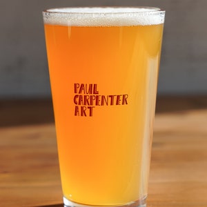 Philadelphia FANATIC Paul Carpenter Art Pint Glass image 2