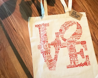 Philadelphia LOVE Tote Bag -- Paul Carpenter Art