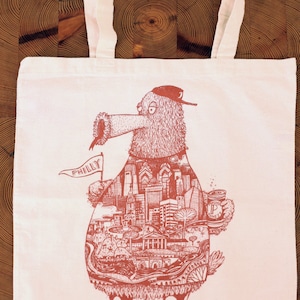 Philadelphia FANATIC Tote Bag -- Paul Carpenter Art