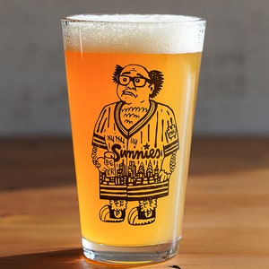 Philadelphia FRANK-A-DELPHIA -- Paul Carpenter Art -- Pint Glass