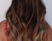 Items Similar To Dark Ash Brown Balayage Hair Extensions