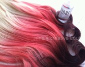 Items Similar To Reverse Georgian Sunset Blonde Ombre Hair Peach