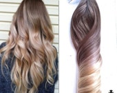 Items Similar To Ash Blonde And Gold Ombre Hair Balayage Clip In