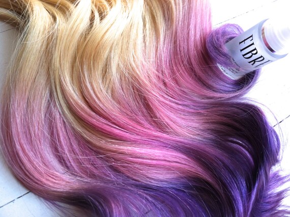 Items Similar To Blonde Pink Ombre Blonde Hair Extensions With A